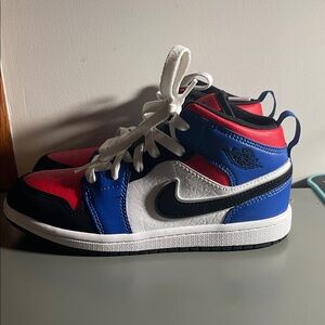 Jordan Kids' Red, Blue, and White Sneakers